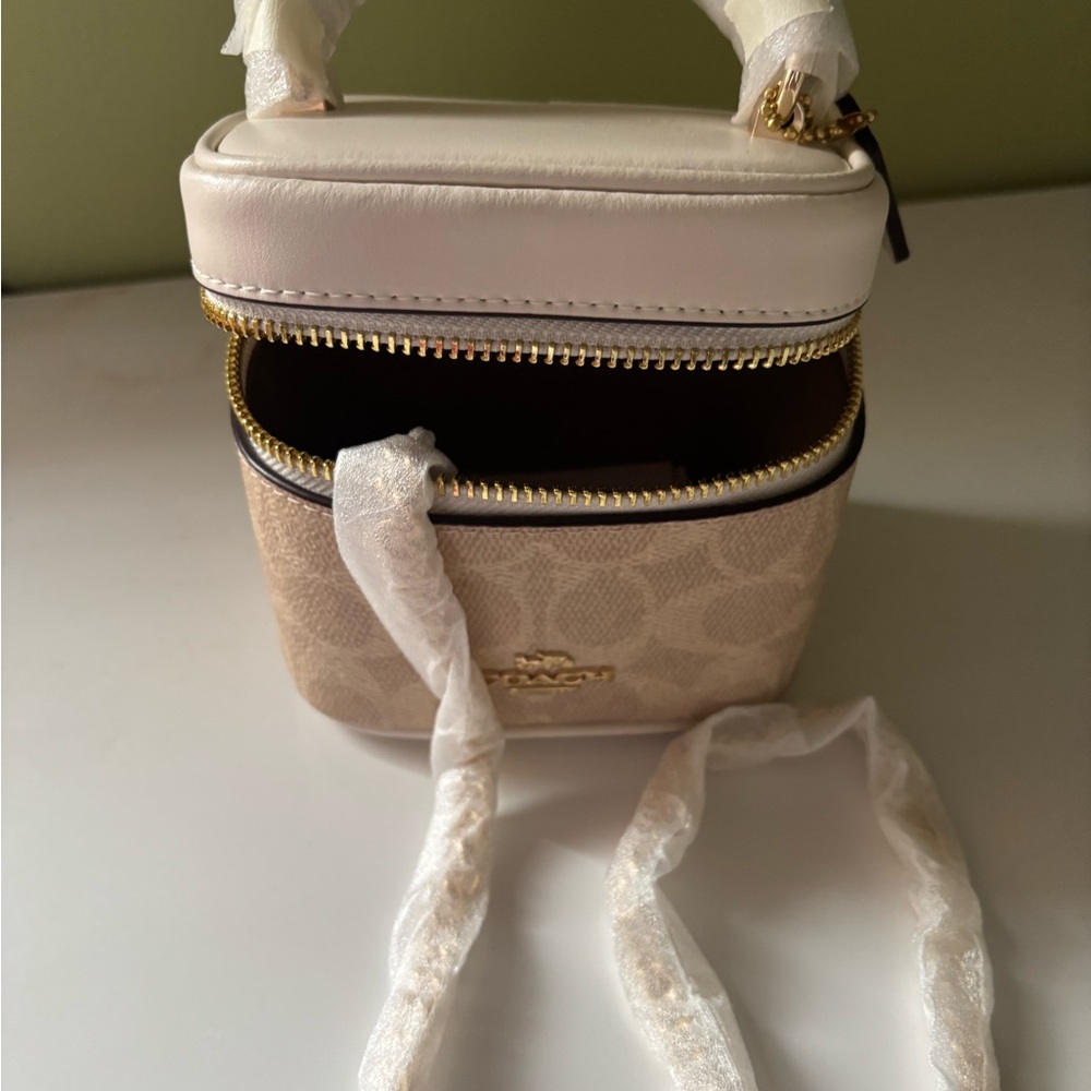 Coach Mini Bag in Cream and Tan - Picture 5 of 5